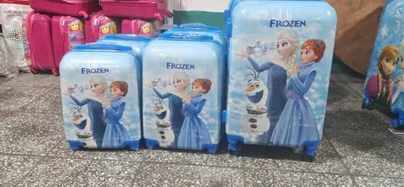 สาวน่ารัก ดีไซน์พิเศษ กระเป๋าเดินทางสีสัน ชุดการ์ตูน เด็ก เด็ก สัมภาระ