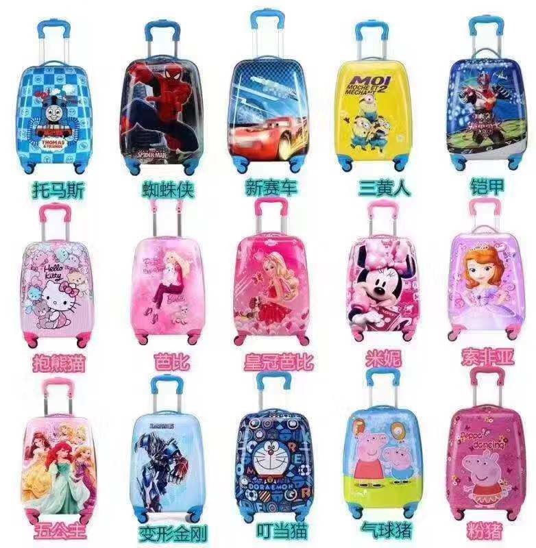 สีหลากหลายเด็กลากไปพร้อมกระเป๋าเดินทาง 30L ด้วยมือโทรทรรศน์