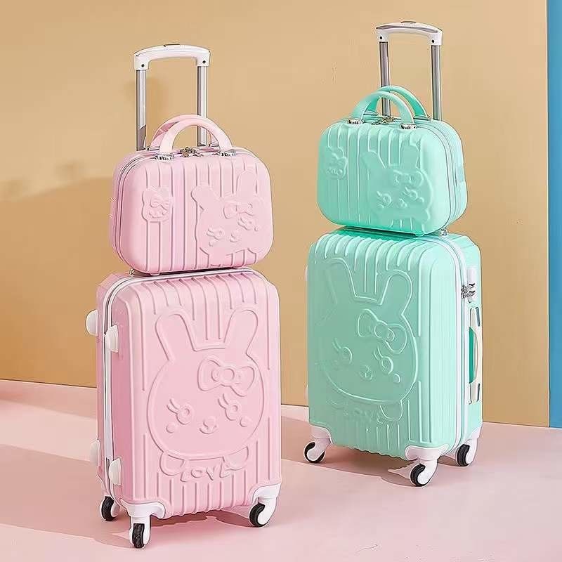 สินค้าที่ขายร้อน ราคาถูก กระเป๋าเดินทาง เด็ก เด็ก เด็ก ท่องเที่ยว รถกระบะ สถานศึกษาสีชมพู กระเป๋าเดินทาง