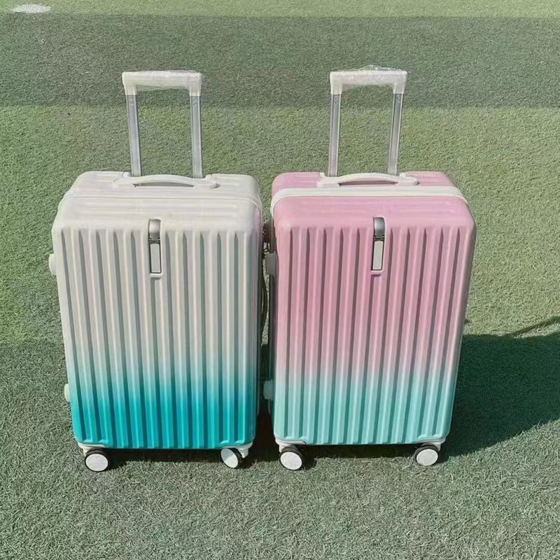 สีของสายรุ้ง ผู้ผลิต โลโก้ที่กําหนดเอง วัสดุ ABS แข็งแรง รถขนส่งการเดินทาง ซิปเปอร์ กระเป๋าเดินทาง