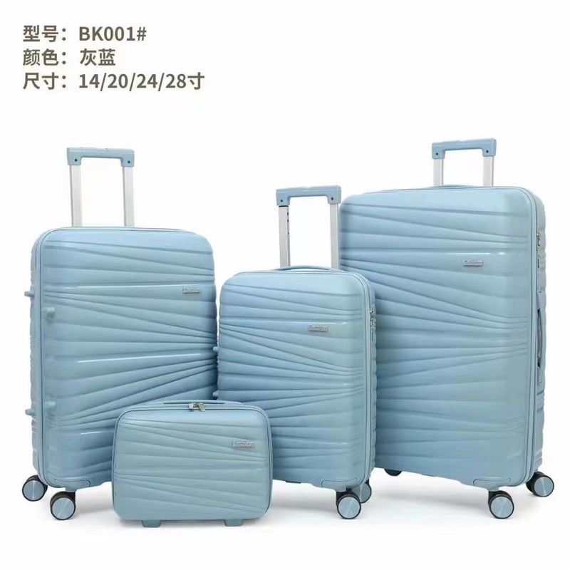 ปรับแต่งล้อ 360 องศา กระเป๋าสตางค์ 4 ชิ้น PP Luggae Case การรวมล็อคชุดกระเป๋าเดินทาง