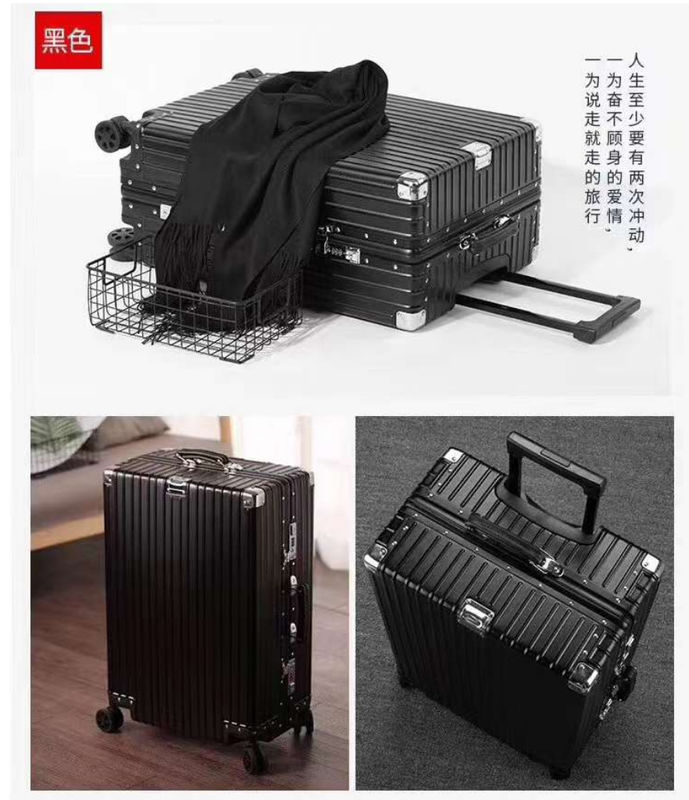 ขายร้อน ชุดกระเป๋าเดินทางกรอบอลูมิเนียม กระเป๋าเดินทางชาย แข็งแรงธุรกิจ ถุงเดินทางขนาดใหญ่
