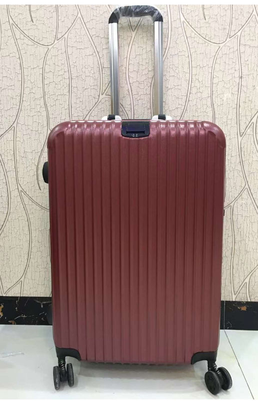 คุณภาพสูง 4 ล้อคู่ กล่องแข็ง PC กรอบอลูมิเนียม Tsa Lock ผู้ใหญ่ เดินทาง กระเป๋าเดินทางสีแดง