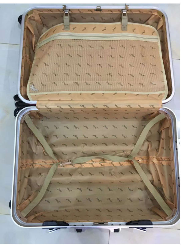 คุณภาพสูง 4 ล้อคู่ กล่องแข็ง PC กรอบอลูมิเนียม Tsa Lock ผู้ใหญ่ เดินทาง กระเป๋าเดินทางสีแดง