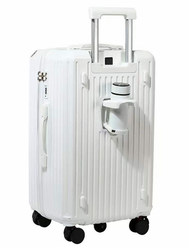 โรงงานออกแบบใหม่ ขายปลีก กระเป๋าเดินทางขนาดใหญ่ พกพาสะพายสินค้า PC ABS หนังแข็ง ล้อหมุน รวมล็อก