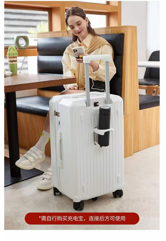 โรงงานออกแบบใหม่ ขายปลีก กระเป๋าเดินทางขนาดใหญ่ พกพาสะพายสินค้า PC ABS หนังแข็ง ล้อหมุน รวมล็อก