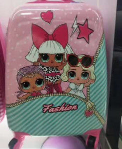 สาวน่ารัก ดีไซน์พิเศษ กระเป๋าเดินทางสีสัน ชุดการ์ตูน เด็ก เด็ก 18 นิ้ว กระเป๋าเดินทาง